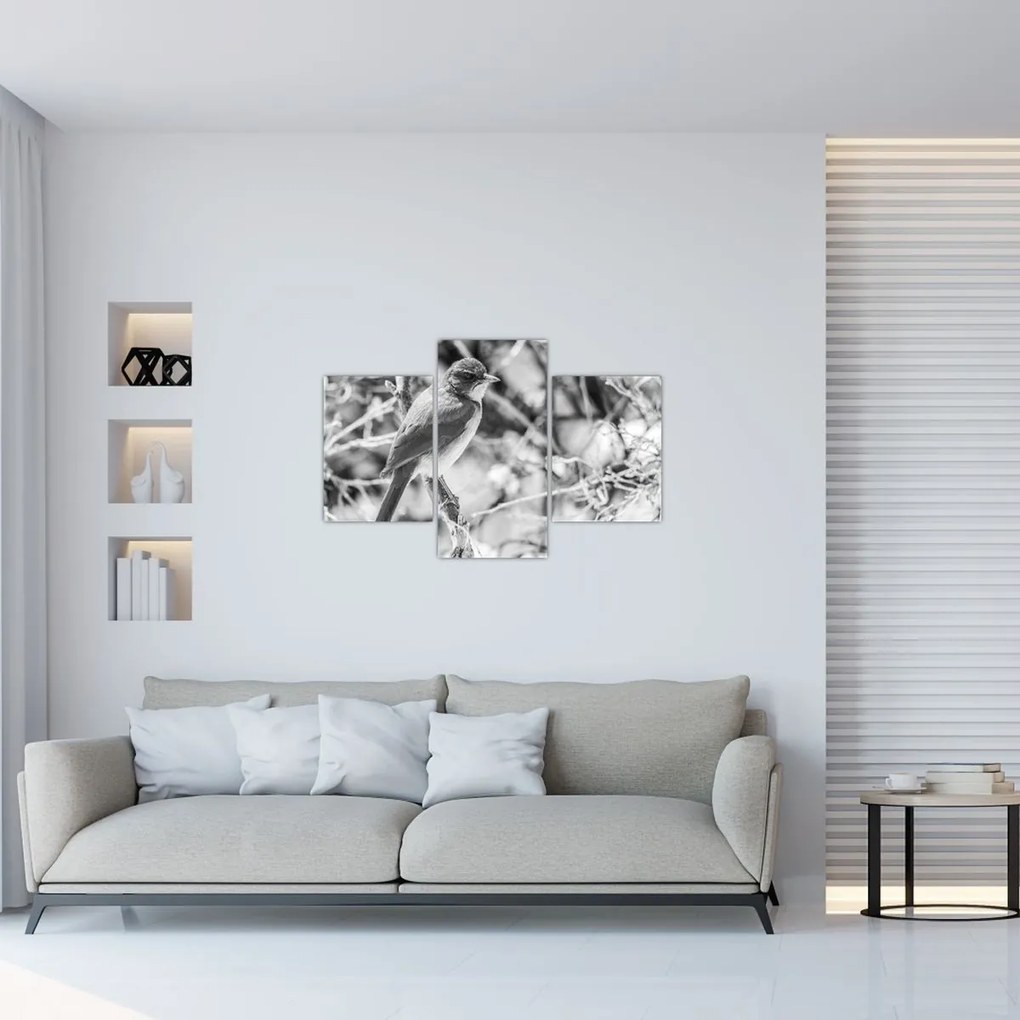 Kép - Kék madár télen (90x60 cm)