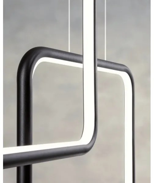 Redo 01-2098 - LED Dimmelhető csillár zsinóron THAI LED/66W/230V 3000K fekete