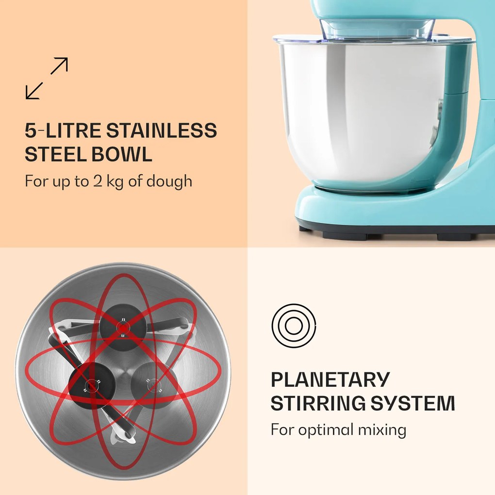 Bella Pico 2G, konyhai robotgép, 1300 W, 1,7 PS, 6 fokozat, 5 L
