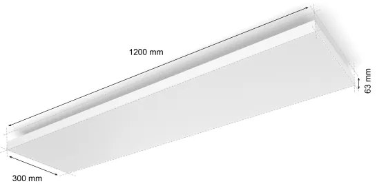 Philips - LED RGBW Dimmelhető mennyezeti lámpa Hue DATURA LED/67W/230V