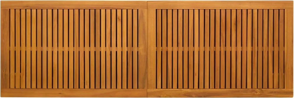 vidaXL Kerti Tároló Doboz 185 L Tömör Akácfa 150 x 50 x 56 cm Bézs