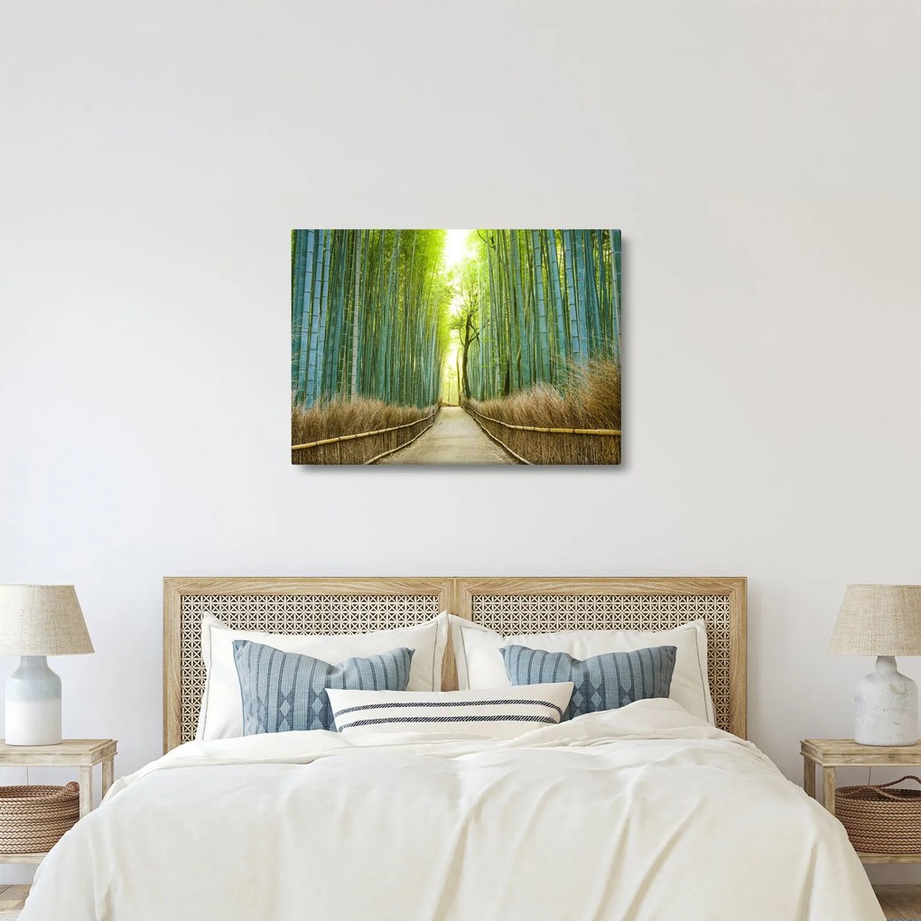 Kép - Sikátor bambuszal (70x50 cm)