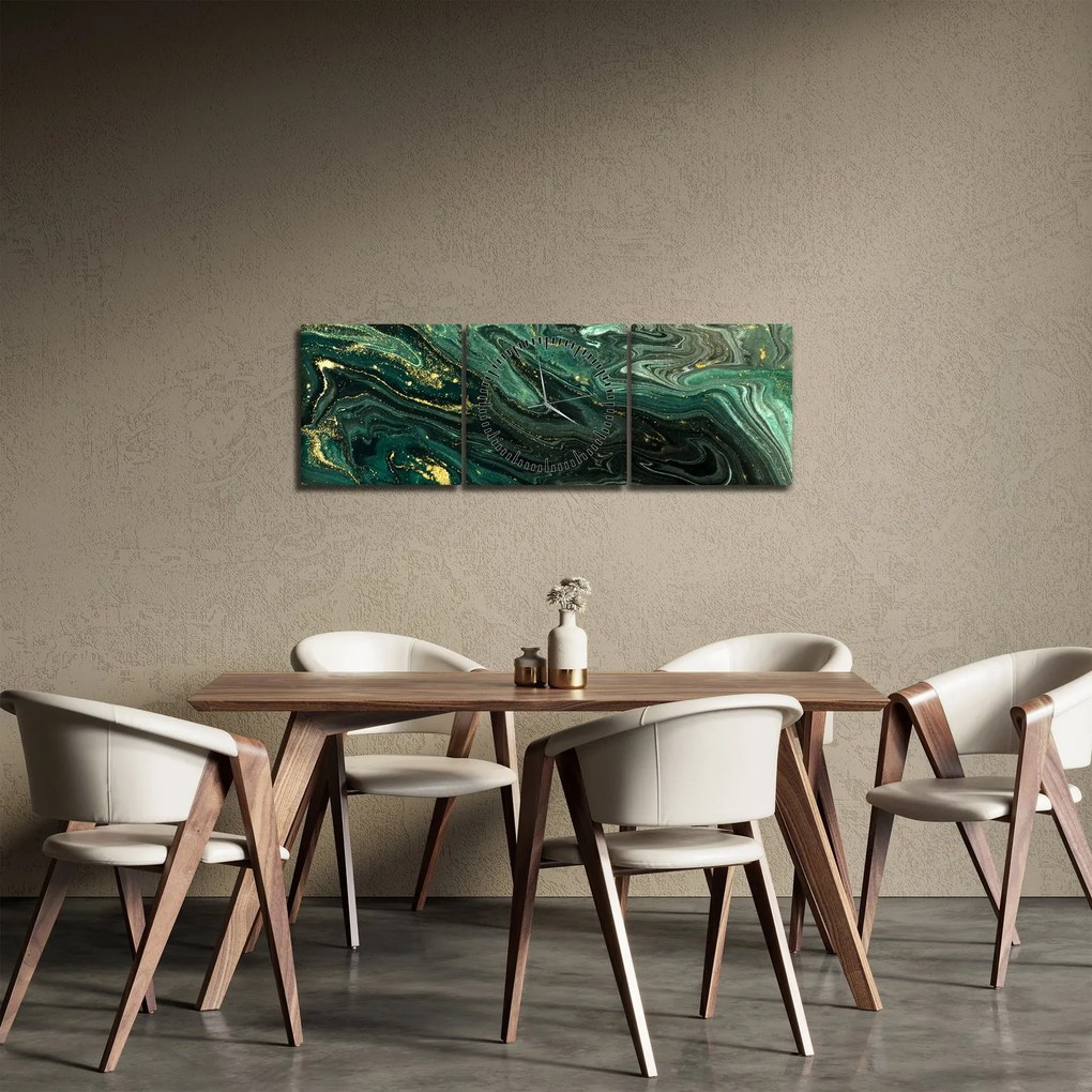 Kép - Zöld márvány (órával) (90x30 cm)