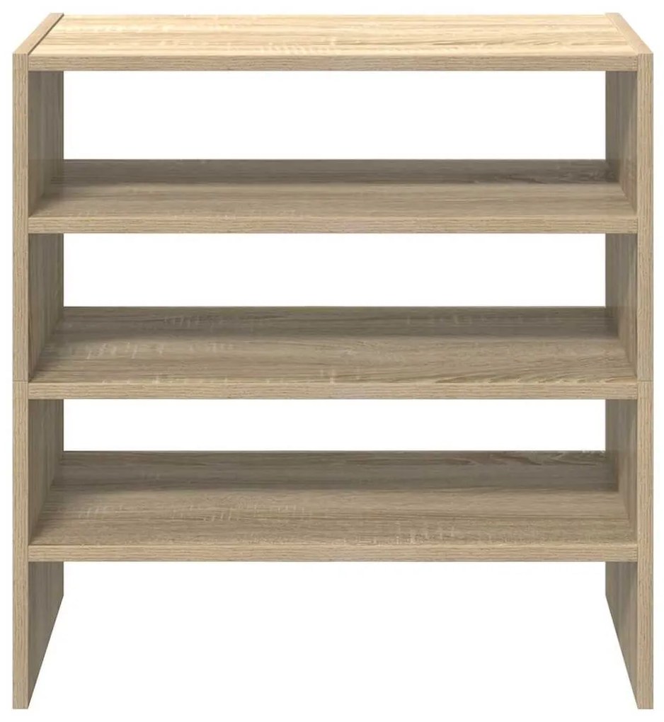 2 db sonoma tölgy cipőtartó állvány halmozható 60 x 30 x 30,5cm