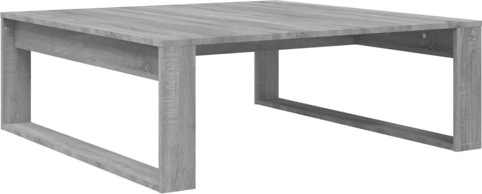 vidaXL szürke sonoma színű szerelt fa dohányzóasztal 100 x 100 x 35 cm