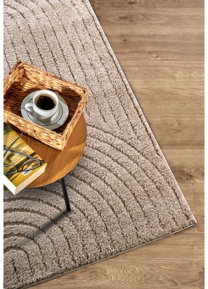 Világosbarna szőnyeg 160x235 cm Panglao New York Taupe – Elle Decoration