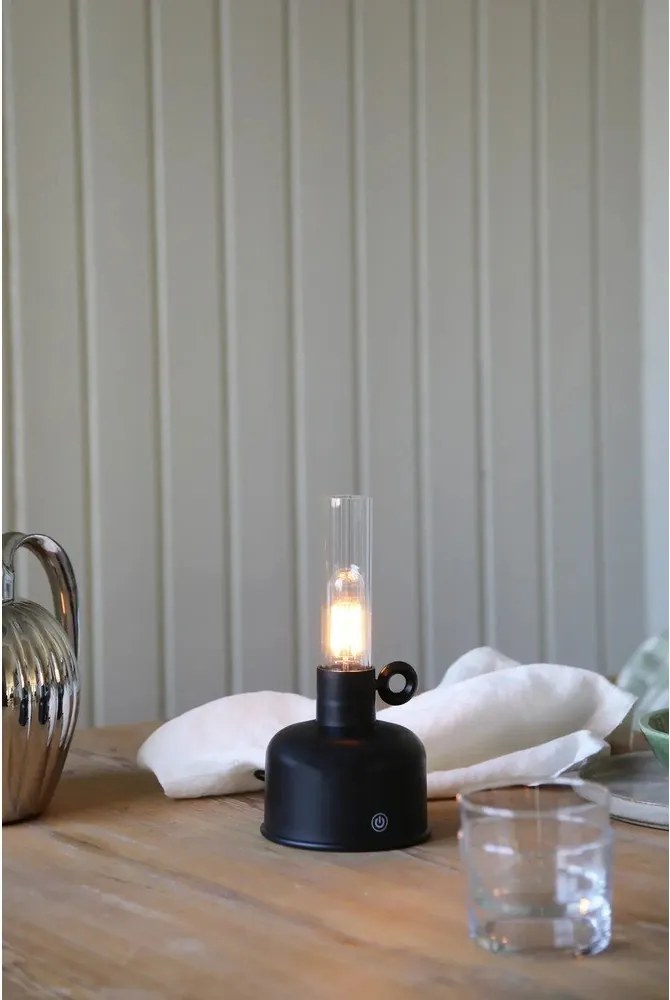 Fekete LED asztali lámpa (magasság 22 cm) Astrid – Markslöjd