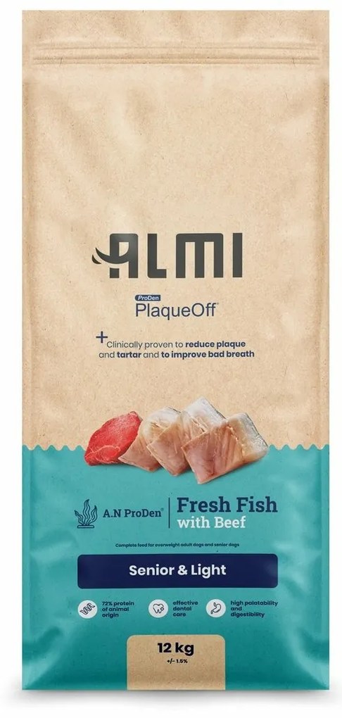ALMI Senior & Light granulátum hínárral, 12 kg