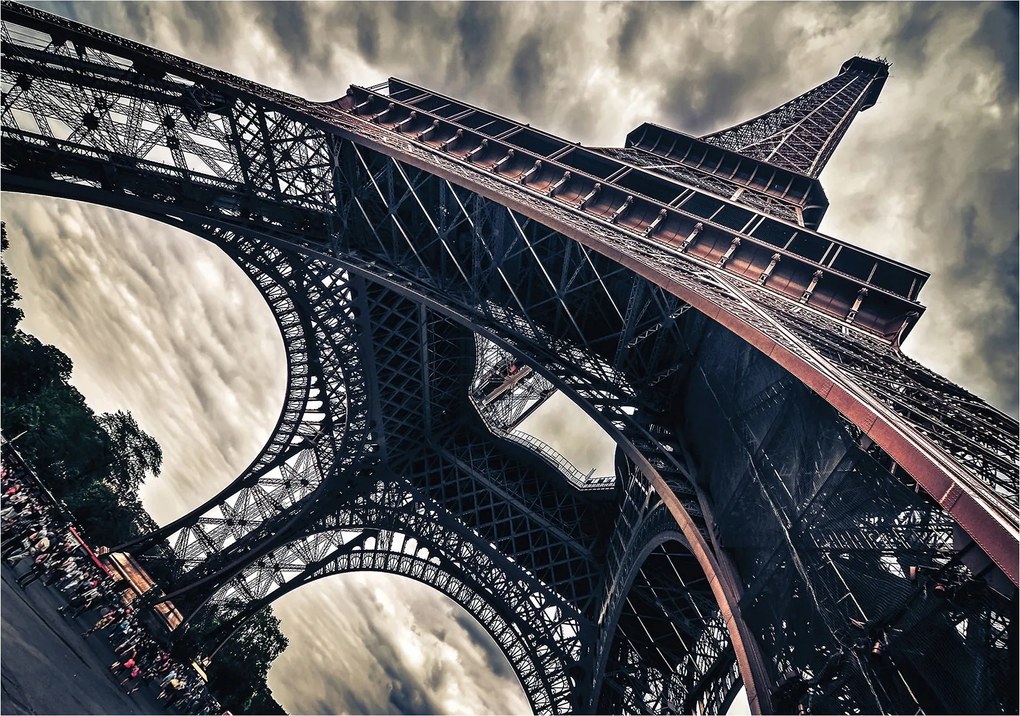 Flizelin fotótapéta Eiffel-torony Párizs stílus és elegancia 312x219 +ragasztó