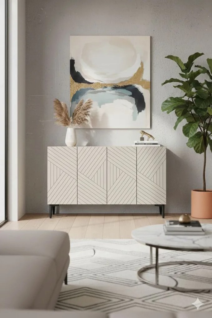 Ferro 120 - White, Travertine