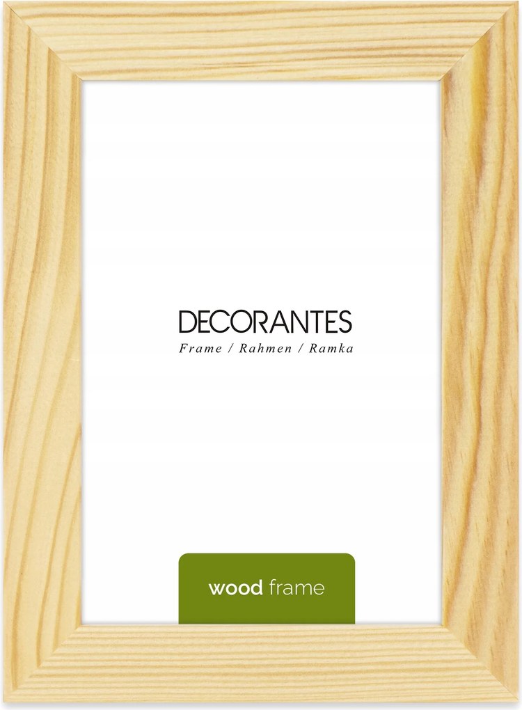 Nyers fából készült képkeret Natúr képkeret 10x15 cm