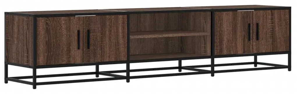 barna tölgy színű szerelt fa TV-szekrény 180 x 35 x 41 cm