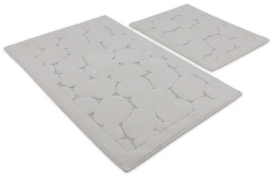 KÉSZLET 2x Fürdőszoba szőnyeg LINO 60/100 cm bézs