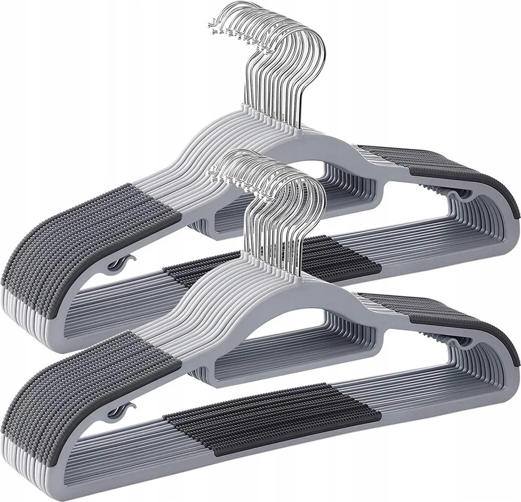 Ruhaakasztó szett 30 db-os csúszásgátló műanyag