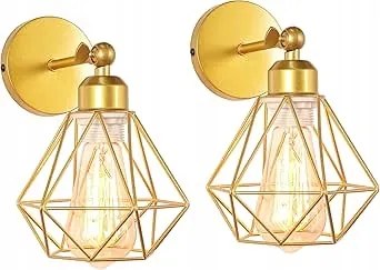 Tokius Mennyezeti Lámpa Retro Stílusban Arany 2 Db