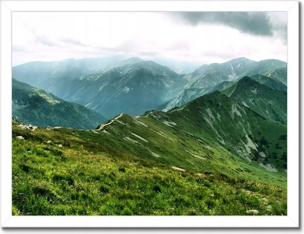 Poszterek keretben 40x30 Tátra Lengyel hegyek Kilátás