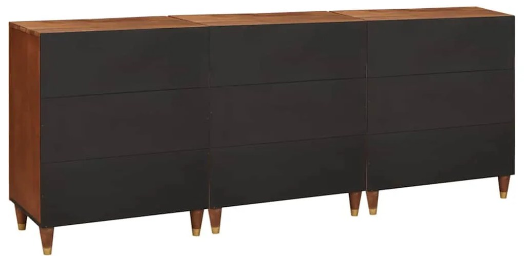Szófa összeállítás 3 pcs Barna 180 x 33 x 75 cm Tömör mangófa