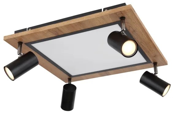 Globo 67306D2 - ULLA LED spotlámpa 4xGU10/5W + LED/24W/230V