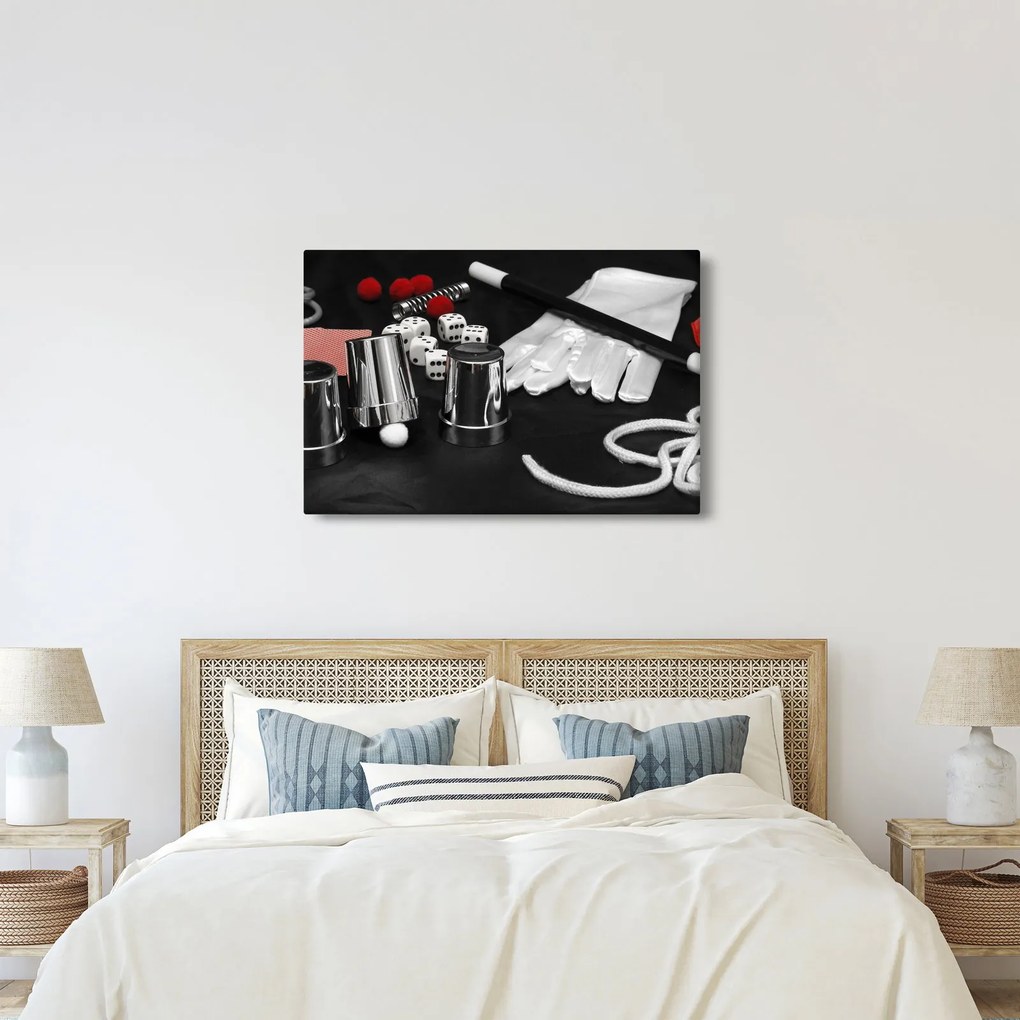 A mágus felszerelésének képe (90x60 cm)