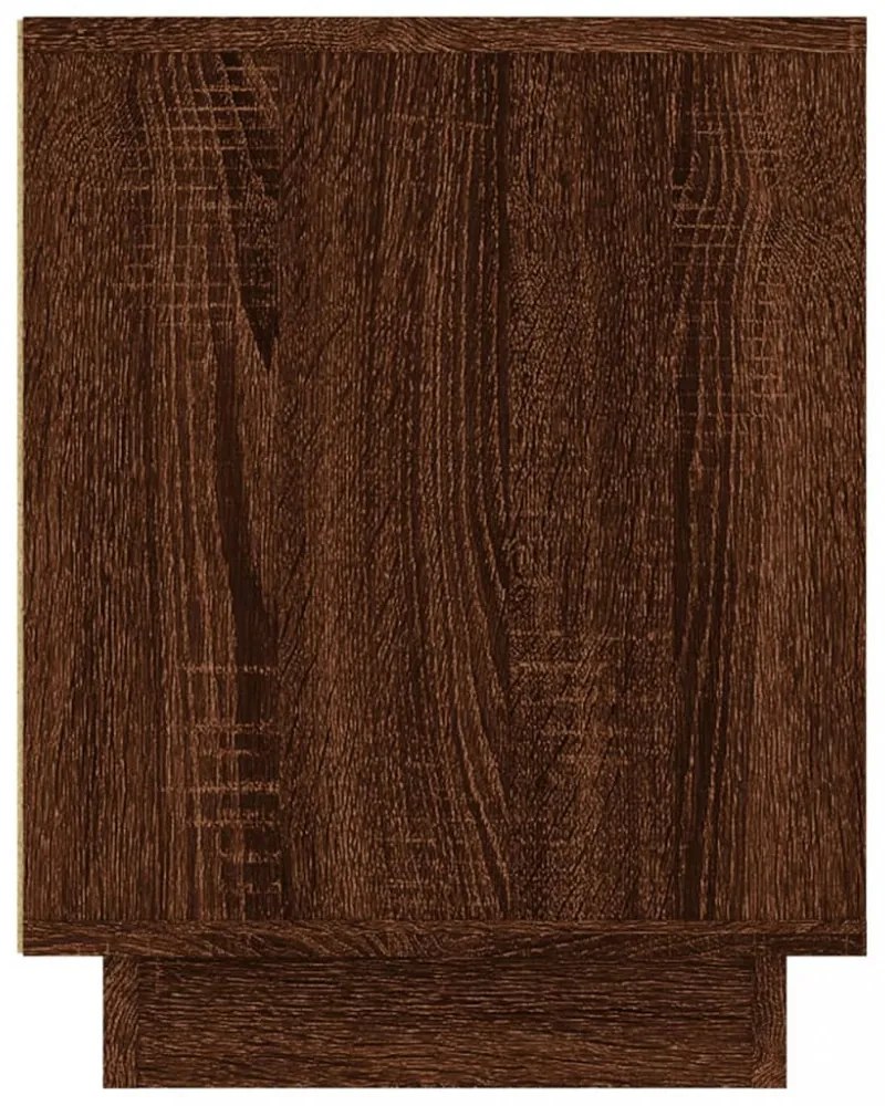 barna tölgy színű szerelt fa TV-szekrény 102x35x45 cm