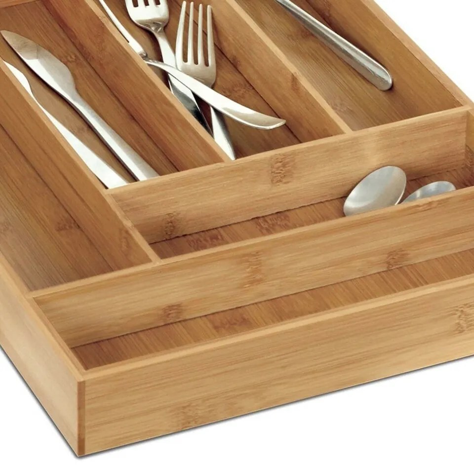Bambusz evőeszköztartó 43 x 31 x 4,8 cm