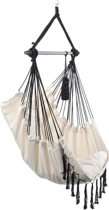 MIADOMODO Függő hintaszék kintre-bentre bézs