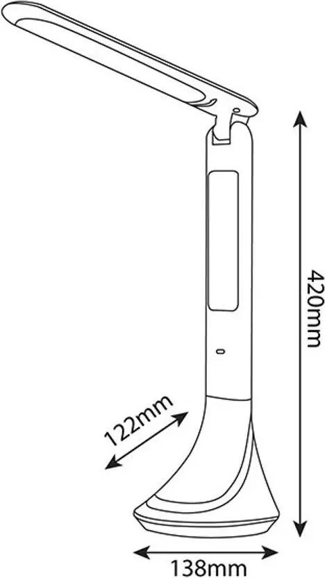 Fekete Színű ÍRÓASZTALI LÁMPA 5W 280Lm IP20