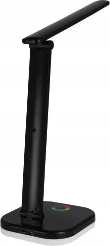 LED RGBW dimmelhető asztali lámpa vezeték nélküli töltéssel LED/7W/5V USB fekete