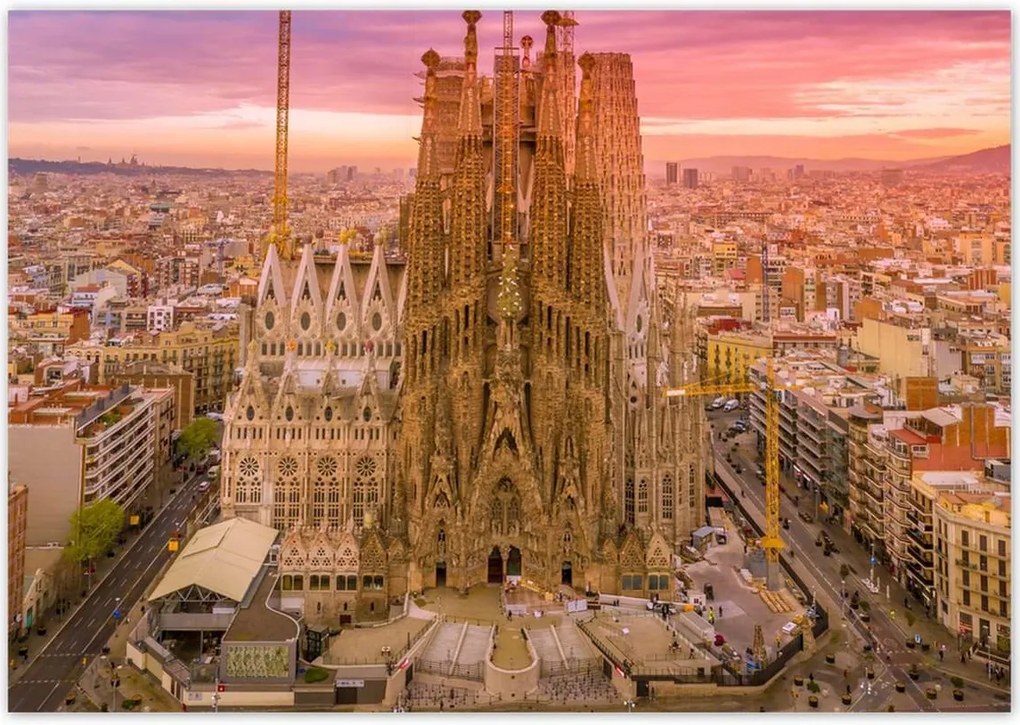 Poszterek 100x70 Napsütéses nap Barcelona