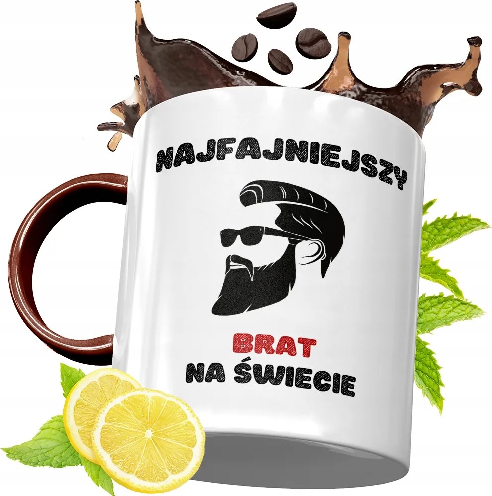 Bordó Bögre Testvérnek Születésnapra Ajándék fényképes nyomattal