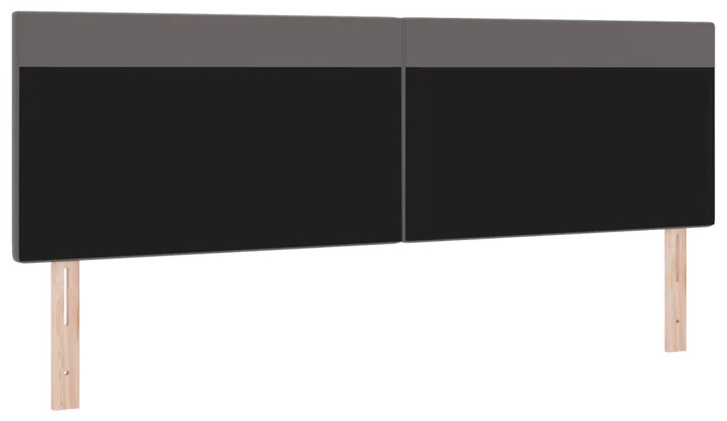Fejtámla Egyszerű Design Szürke 180 cm Műbőr