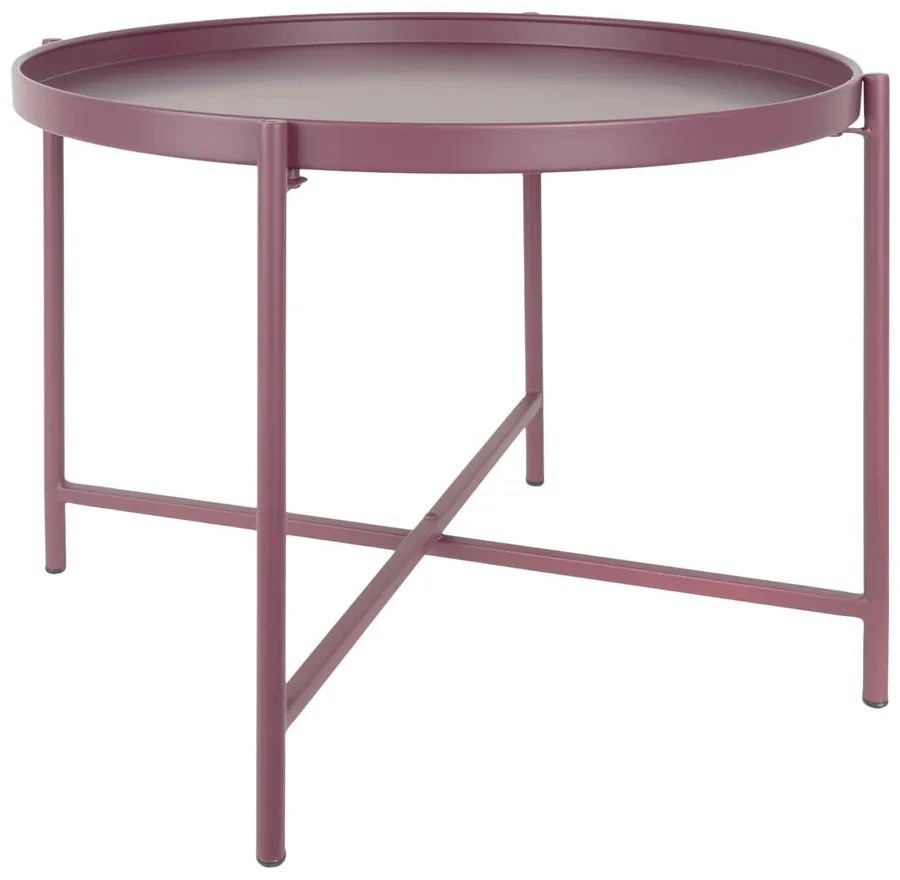 Mályvaszínű fém kerek dohányzóasztal ø 50 cm Meseta – Leitmotiv
