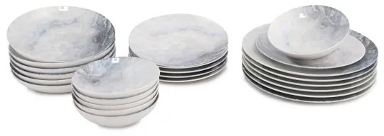 24 részes barna porcelán étkészlet