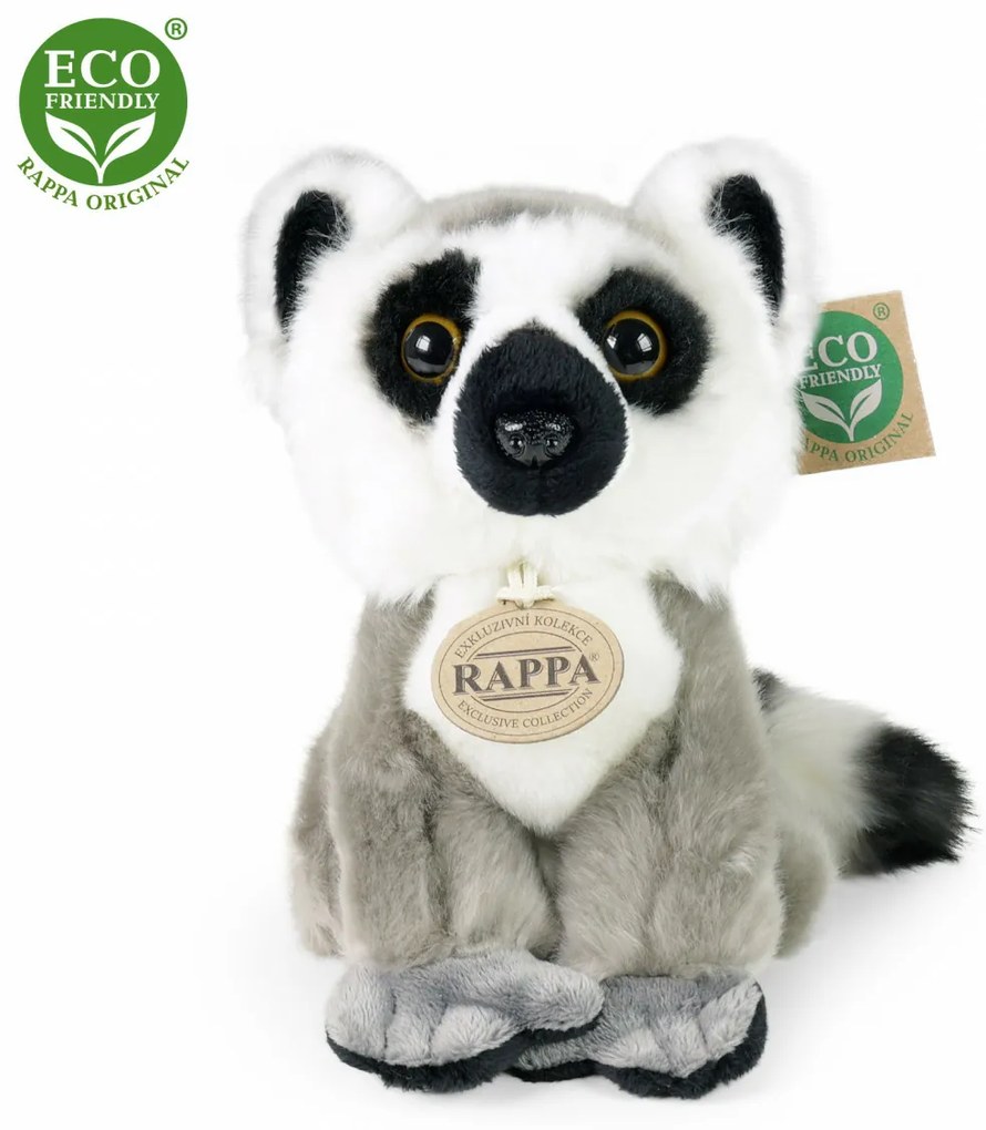 Rappa ülő maki plüss, 18 cm ECO-FRIENDLY