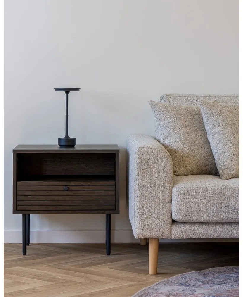 Tárolóasztal tölgyfa dekorral Kyoto – House Nordic