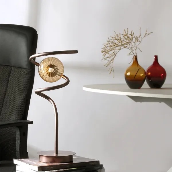 ONLI - Asztali lámpa FRIDA 1xG9/10W/230V 42 cm réz