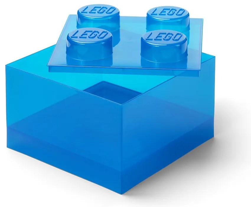 Kék műanyag gyerek tárolódoboz 25x25x18 cm – LEGO®