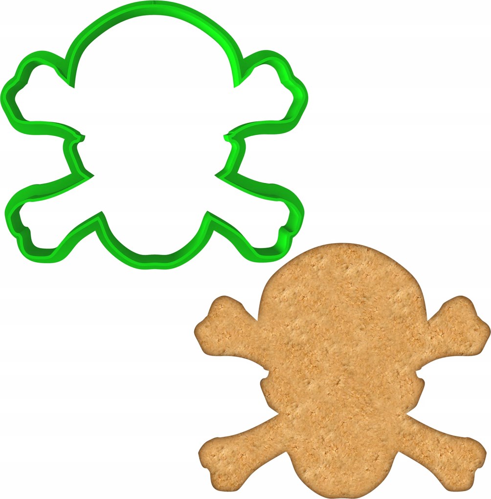 Forma Lyukasztó Sütemény- és Mézeskalácsvágó Halloween Holt Koponya