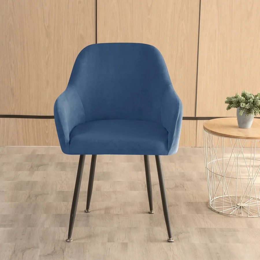 Nagy KagylószékHuzat (bársonyos, tengerészkék)