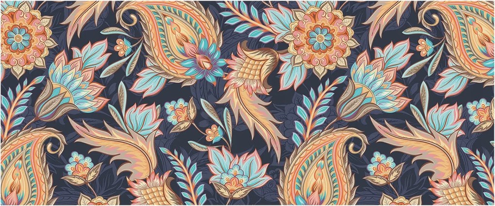 Dekoratív fotótapéta falra Könnyű összeszerelés Virágmintás 250x104 Ragasztó