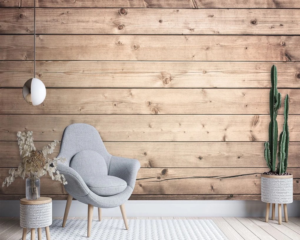 Gario Fotótapéta Keresztirányú mintás táblák Anyag: Vlies, Méret: 350 x 245 cm