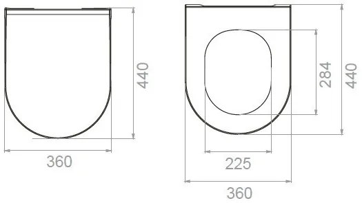 CeraStyle CITY SLIM WC ülőke - MATT FEHÉR - duroplast - lecsapódásgátlós - könnyen levehető