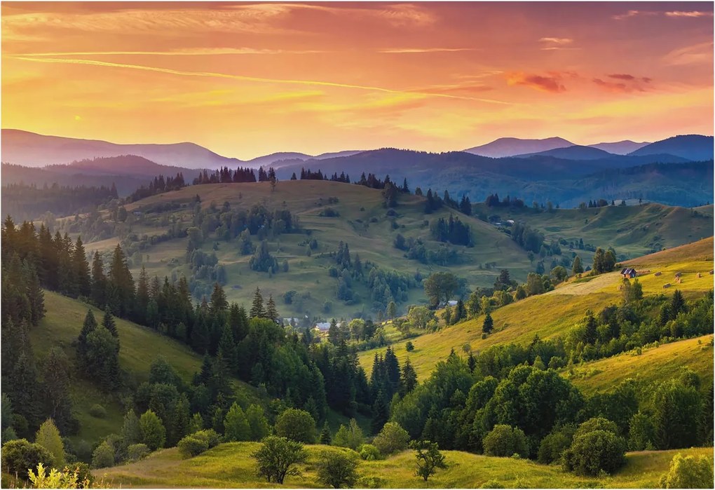 Fotótapéta Fali tapéta Hálószoba Nappali Hegyi táj 152x104 Ragasztó