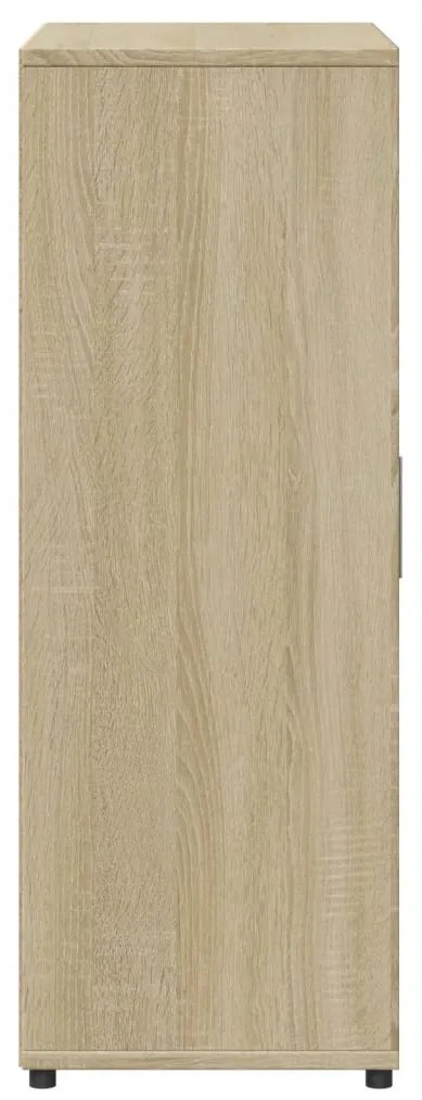 2 db sonoma tölgy színű szerelt fa tálalóasztal 60 x 31 x 84 cm