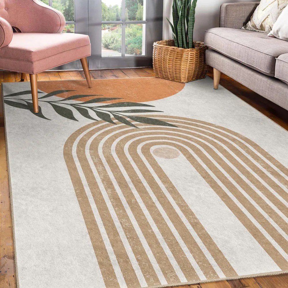 Krémszínű mosható futószőnyeg 80x200 cm Dot Arch – Mila Home