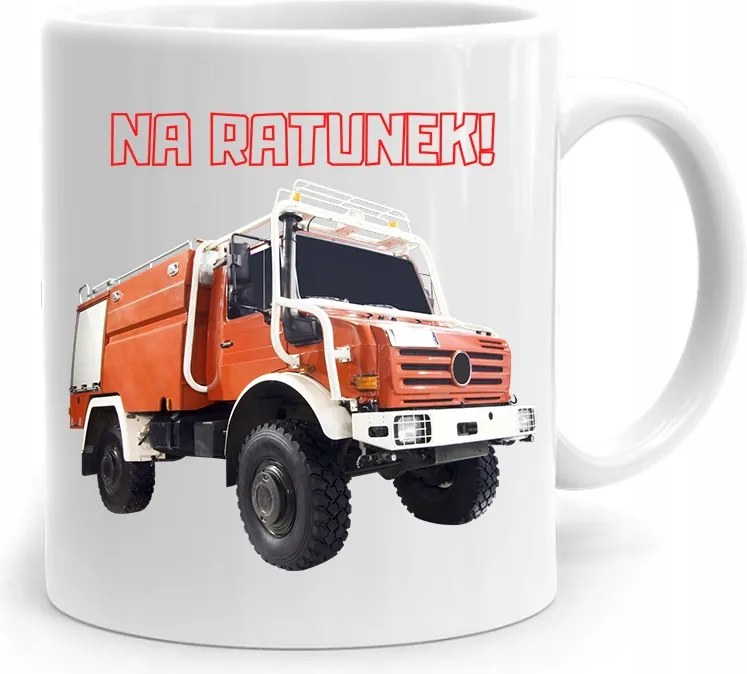 Ajándék Bögre Tűzoltónak Mentésre! fényképes nyomattal