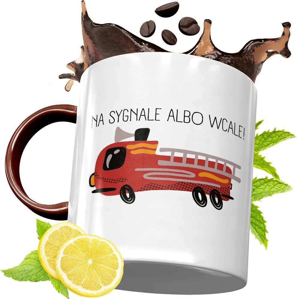 Bordó Bögre Tűzoltónak Születésnapi Ajándék fényképes nyomattal