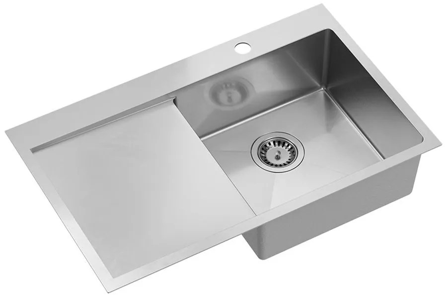 Acél mosogatótálca RUSSEL 111 BRUSH NICKEL