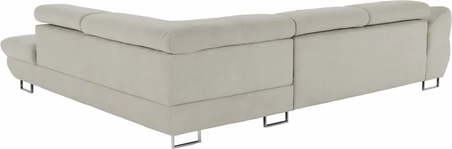 Sarokülőgarnitúra, szürke-bézs taupe, jobbos, FABIA