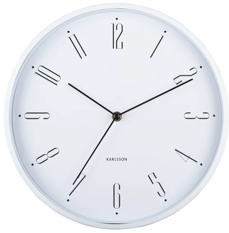 Karlsson 5988WH design falióra, fehér, átmérő 30cm